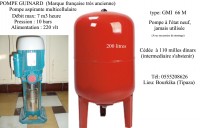 Pompe à eau aspirante